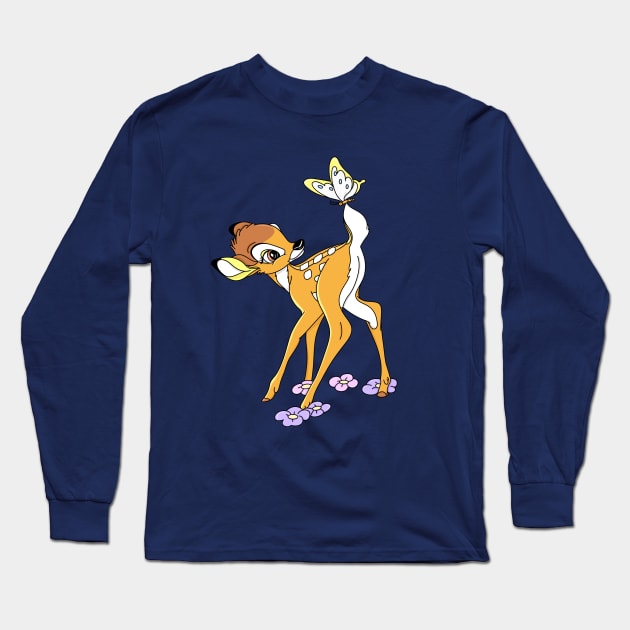 Bambi Long Sleeve T-Shirt by artxlife